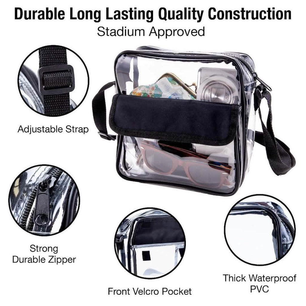 Clear Crossbody Messenger Shoulder Bag